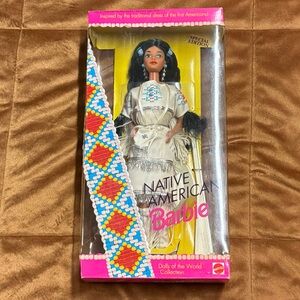 Mattel Native American Barbie with Beaded Dress